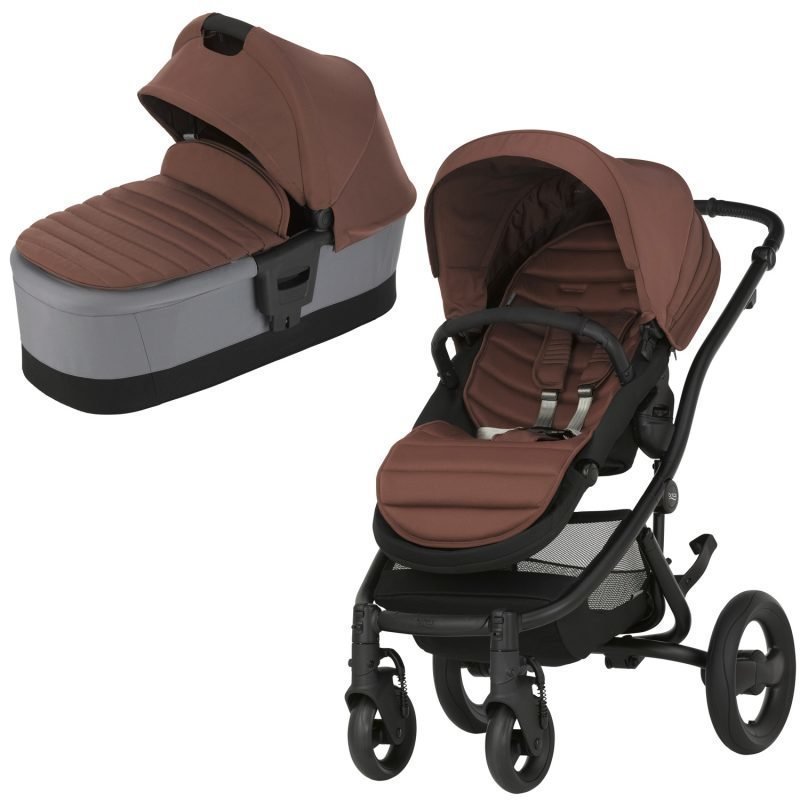 Britax Affinity 2 2016 Yhdistelmävaunut Black/Wood Brown Paketti