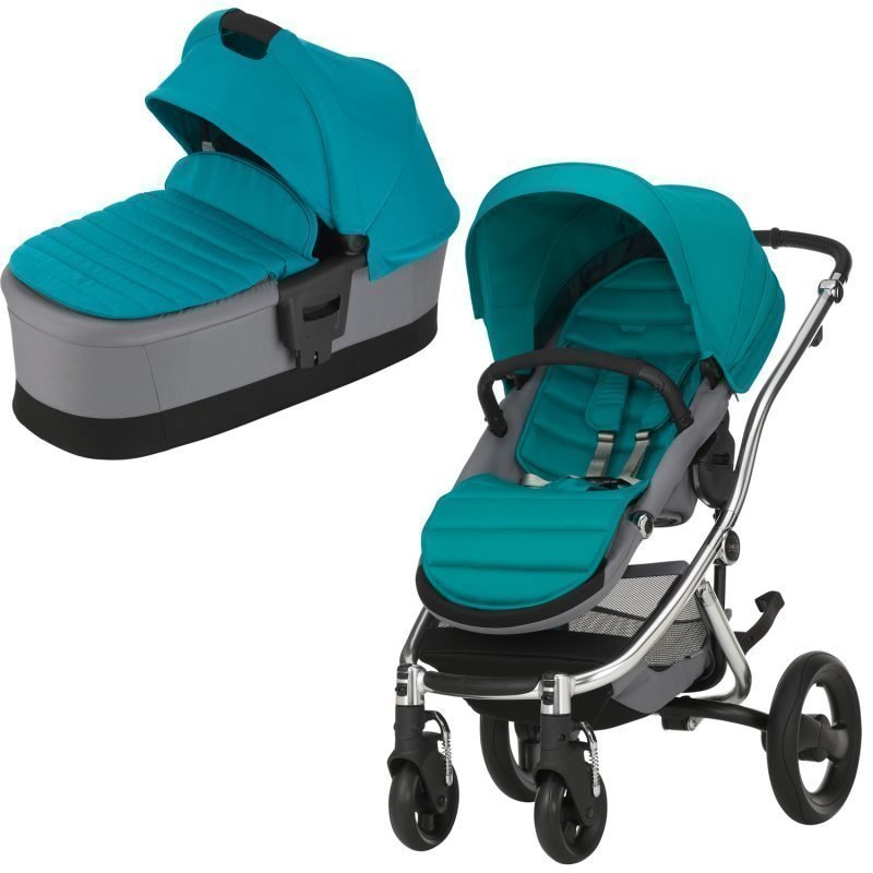 Britax Affinity 2 2016 Yhdistelmävaunut Chrome/Lagoon Green Paketti