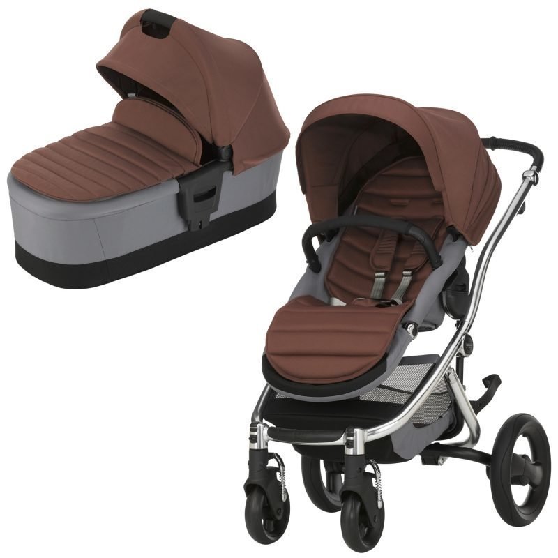 Britax Affinity 2 2016 Yhdistelmävaunut Chrome/Wood Brown Paketti