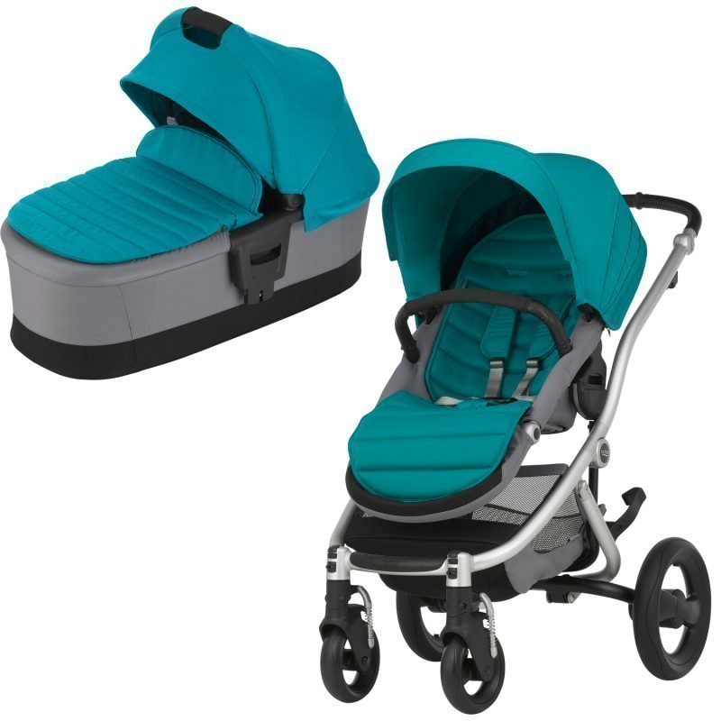 Britax Affinity 2 2016 Yhdistelmävaunut Silver/Lagoon Green Paketti