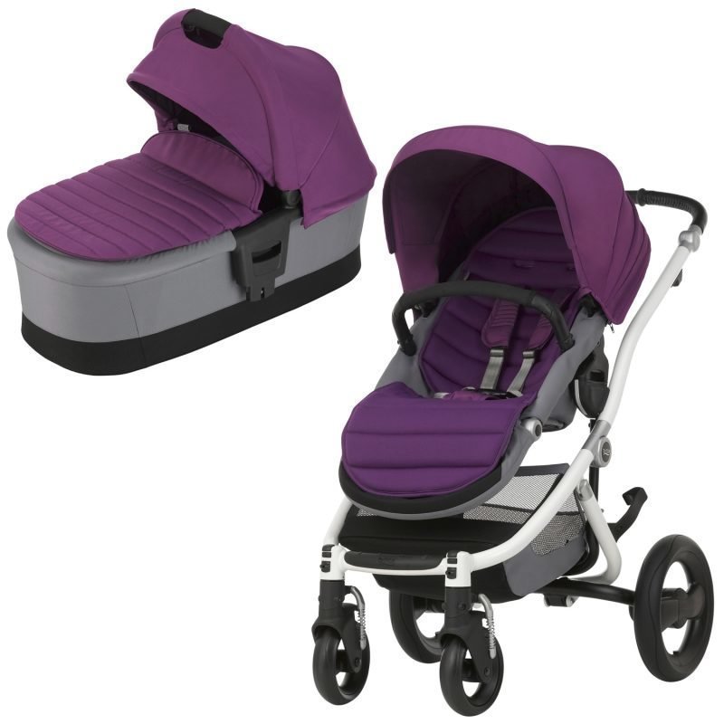 Britax Affinity 2 2016 Yhdistelmävaunut White/Mineral Lilac Paketti