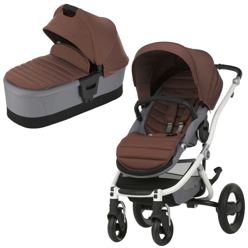 Britax Affinity 2 2016 Yhdistelmävaunut White/Wood Brown Paketti