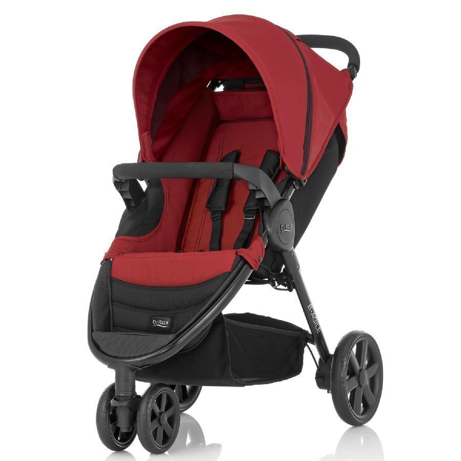 Britax B Agile 3 Chili Pepper / Musta Runko Rattaat