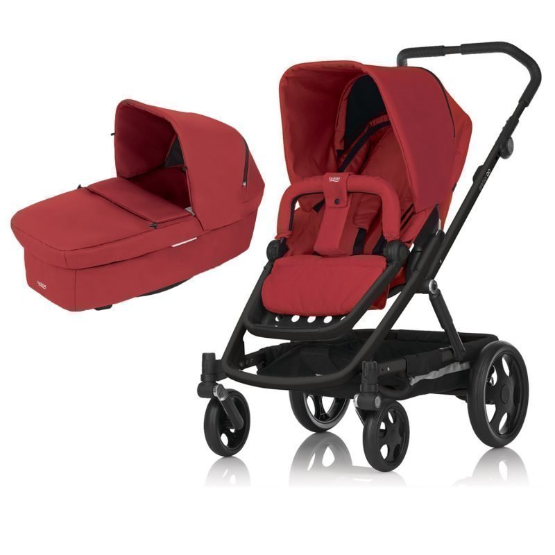 Britax Go 2015 Tuplavaunut Black/Chili Pepper Paketti