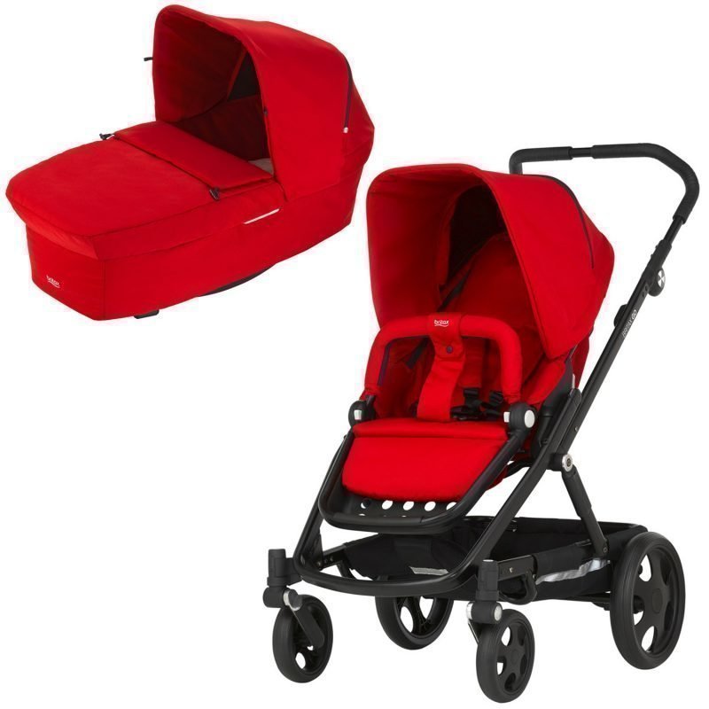 Britax Go 2016 Yhdistelmävaunut Flame Red Paketti