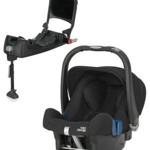 Britax Römer Turvkaukalo Baby Safe Plus SHR II 2016 Cosmos Black + Turvaistuimen Telakka ISOFix