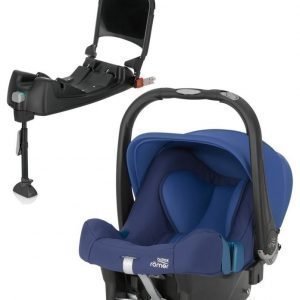 Britax Römer Turvkaukalo Baby Safe Plus SHR II 2016 Ocean Blue + Turvaistuimen Telakka ISOFix