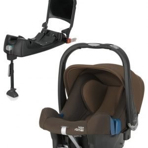 Britax Römer Turvkaukalo Baby Safe Plus SHR II 2016 Wood Brown + Turvaistuimen Telakka ISOFix