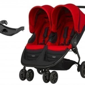 Britax Sisarusrattaat B-Agile Double 2016 Flame Red + Leikkitarjotin