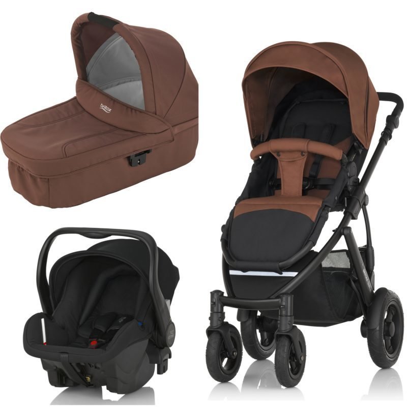 Britax Smile 2 Yhdistelmävaunut Wood Brown + Britax Römer Primo 2016 Paketti