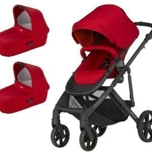 Britax Yhdistelmä-sisarusvaunut ttc. 2 st Vaunukoppa B-Ready Flame Red