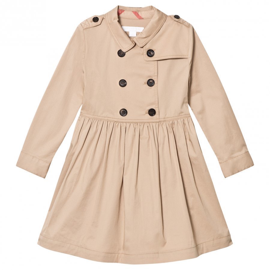 Burberry Beige Lillyana Long Sleeve Trench Dress Mekko