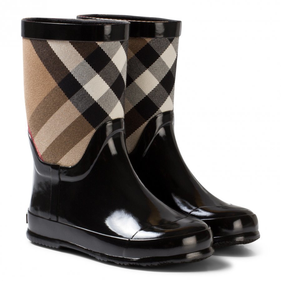 Burberry Black Nova Check Wellies Kumisaappaat