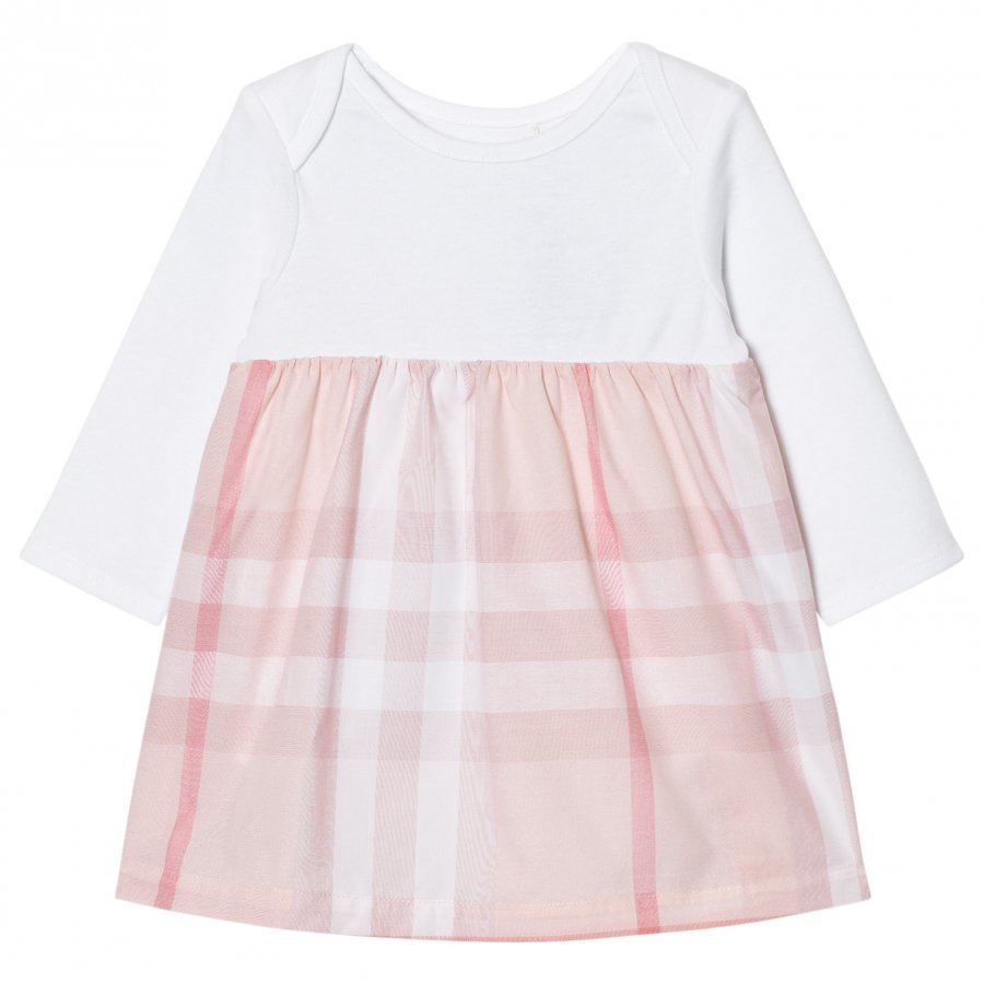 Burberry Check Detail Dress Pale Pink Mekko