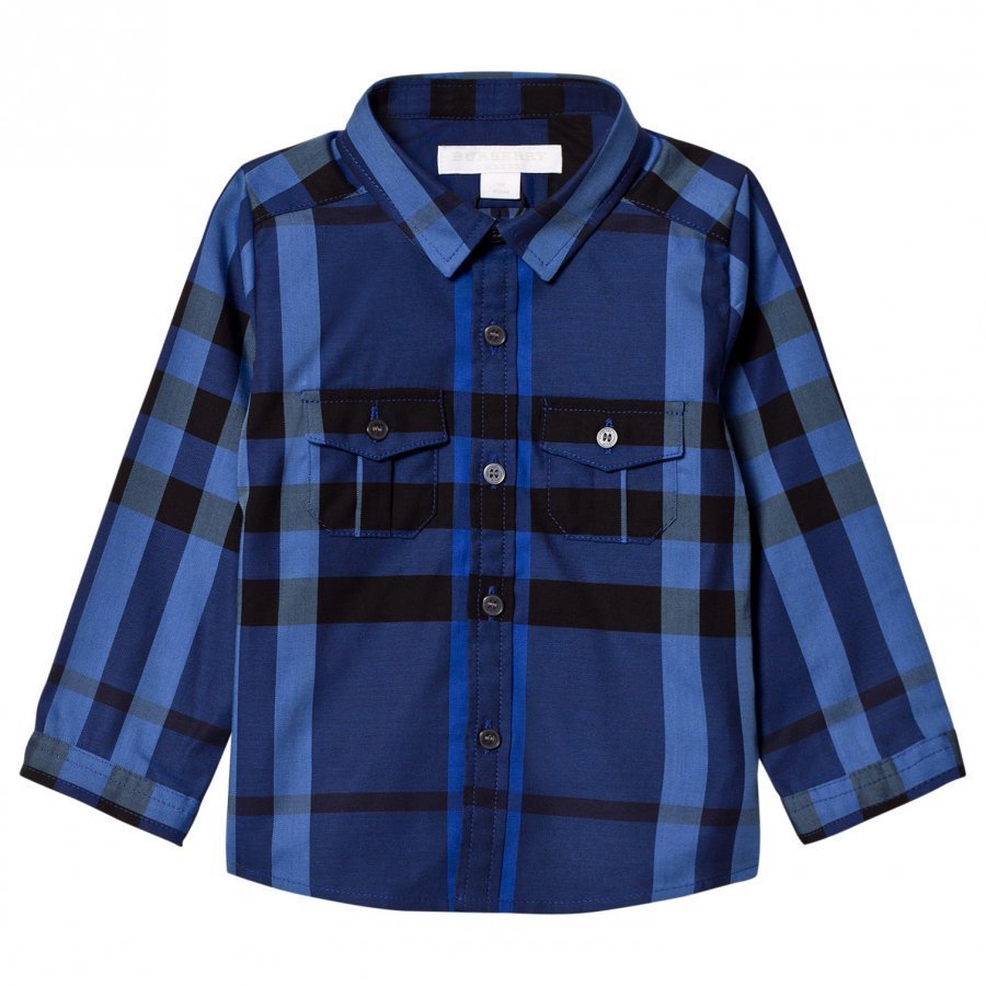 Burberry Check Trent Shirt Brilliant Blue Kauluspaita