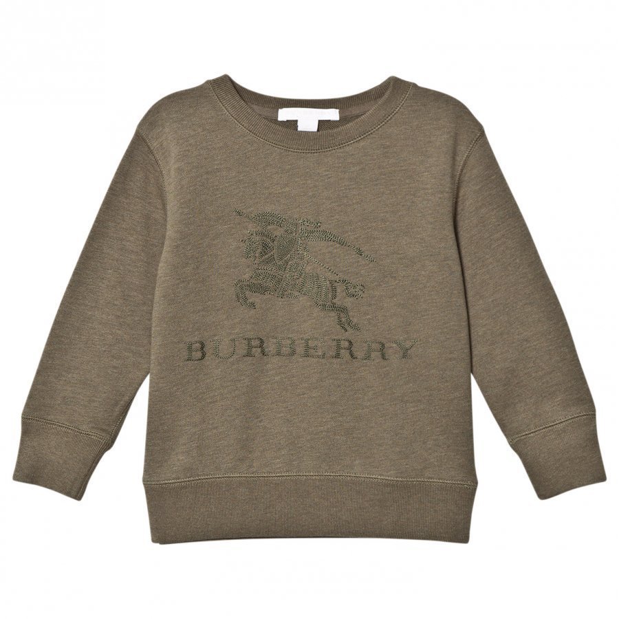 Burberry Khaki Green Knight Embroidered Sweatshirt Oloasun Paita