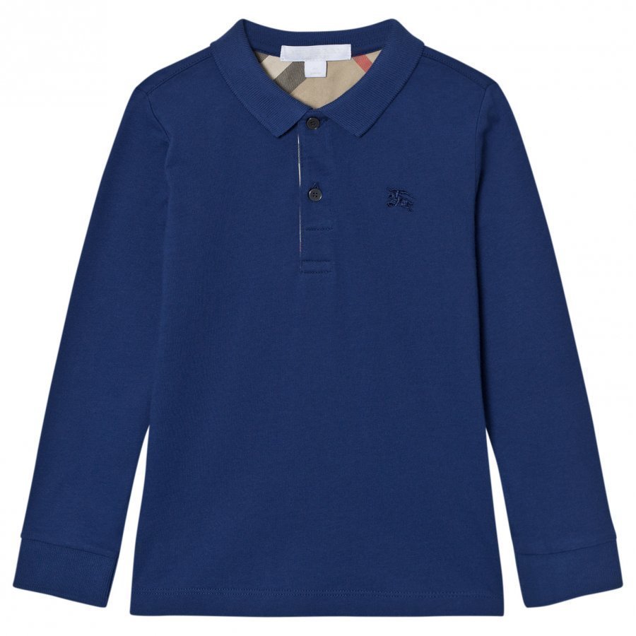 Burberry Malong Sleeve Polo Marine Blue Pikeepaita