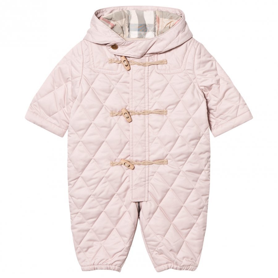 Burberry Pale Pink Quilted Keeper Snowsuit Vauvan Haalari