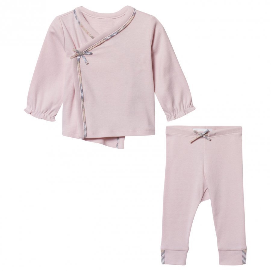 Burberry Two-Piece Cotton Baby Gift Set Powder Pink Lahjasetti