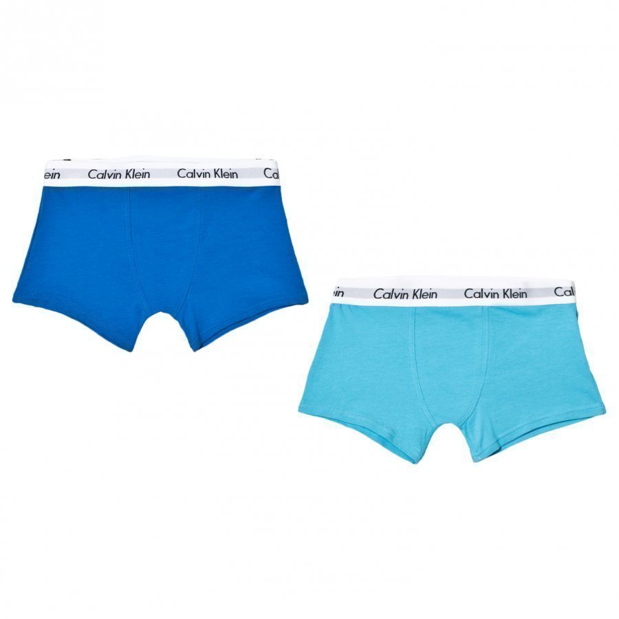 Calvin Klein 2 Pack Of Blue Trunks Bokserit