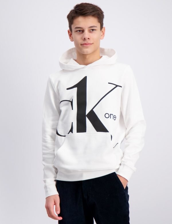 Calvin Klein Ck One Hoodie Huppari Valkoinen