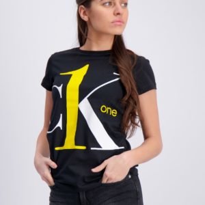 Calvin Klein Ck One Ss T Shirt T-Paita Musta
