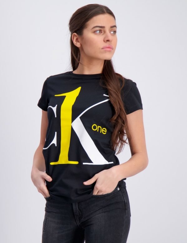Calvin Klein Ck One Ss T Shirt T-Paita Musta