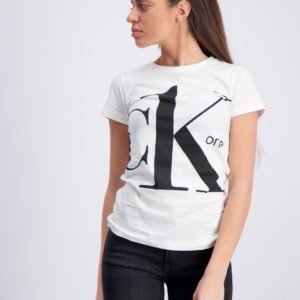 Calvin Klein Ck One Ss T Shirt T-Paita Valkoinen