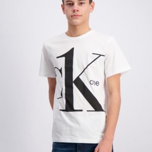 Calvin Klein Ck One Ss T Shirt T-Paita Valkoinen