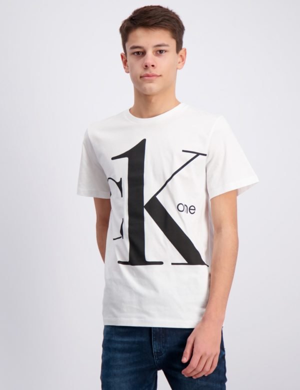 Calvin Klein Ck One Ss T Shirt T-Paita Valkoinen