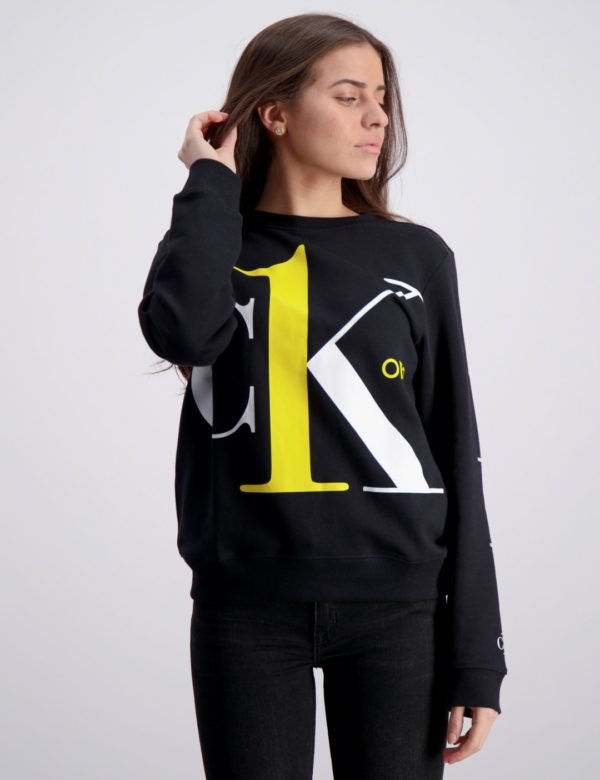Calvin Klein Ck One Sweatshirt Neule Musta