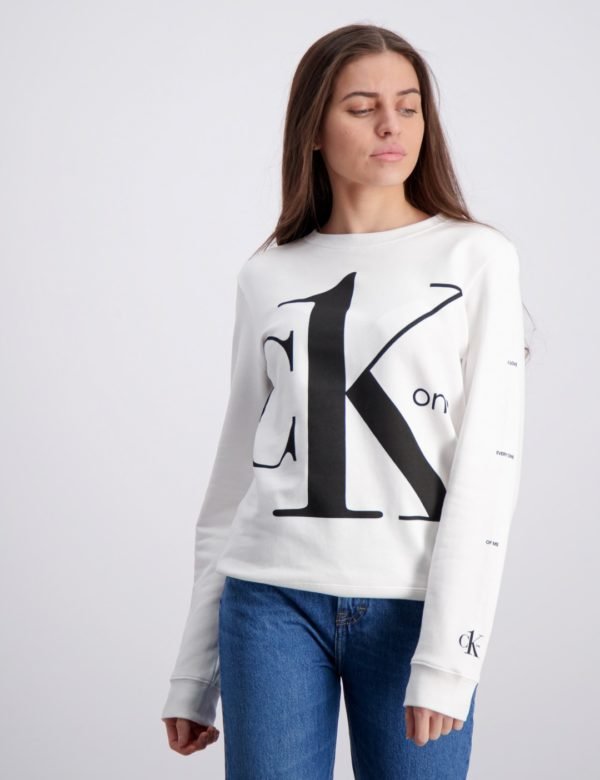 Calvin Klein Ck One Sweatshirt Neule Valkoinen