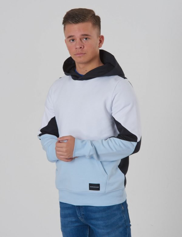 Calvin Klein Colorblock Terry Hoodie Huppari Musta