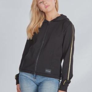 Calvin Klein Gold Tape Zip Hoodie Huppari Musta