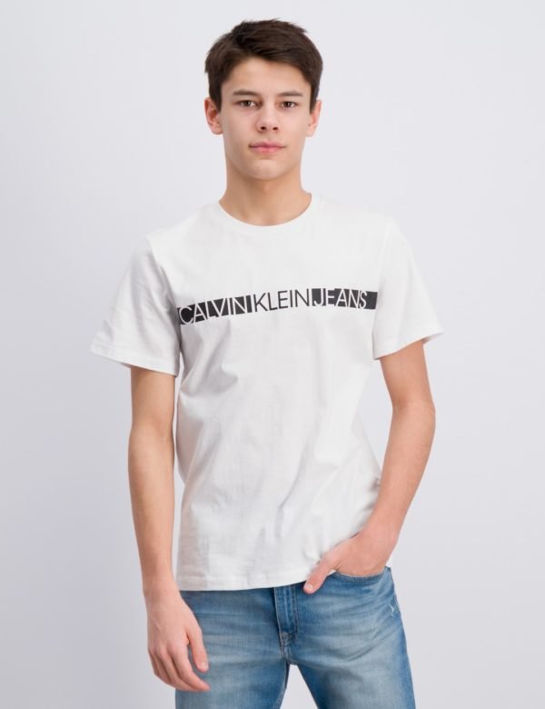 Calvin Klein Hero Logo T Shirt T-Paita Valkoinen