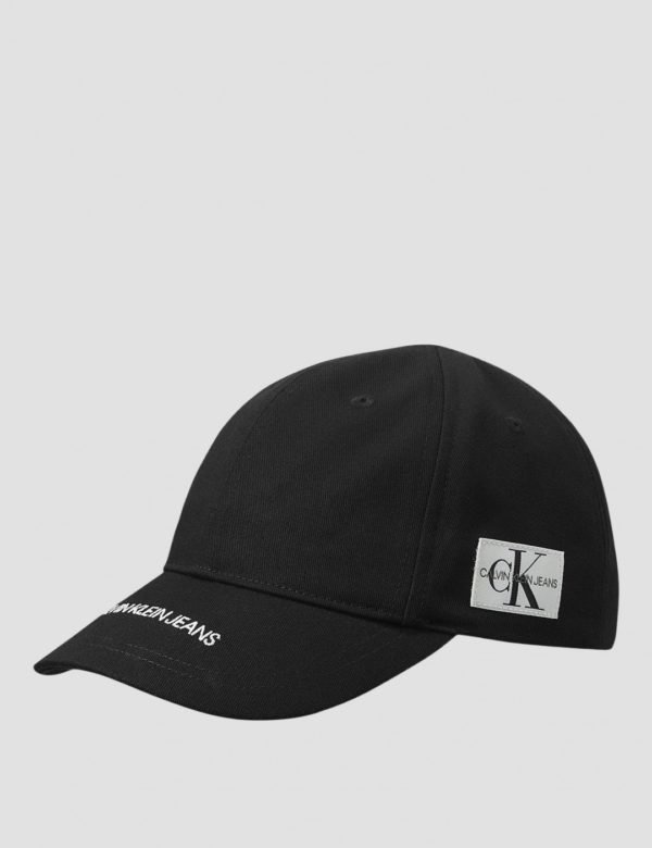 Calvin Klein Institutional Logo Cap Lippis Musta