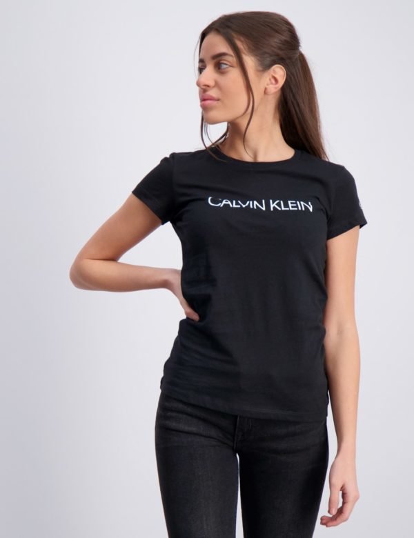 Calvin Klein Institutional Slim T Shirt T-Paita Musta