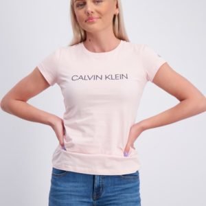 Calvin Klein Institutional Slim T Shirt T-Paita Vaaleanpunainen