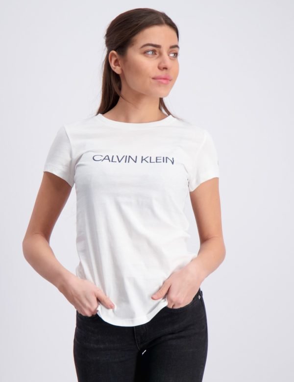Calvin Klein Institutional Slim T Shirt T-Paita Valkoinen
