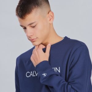 Calvin Klein Institutional Sweatshirt Neule Sininen