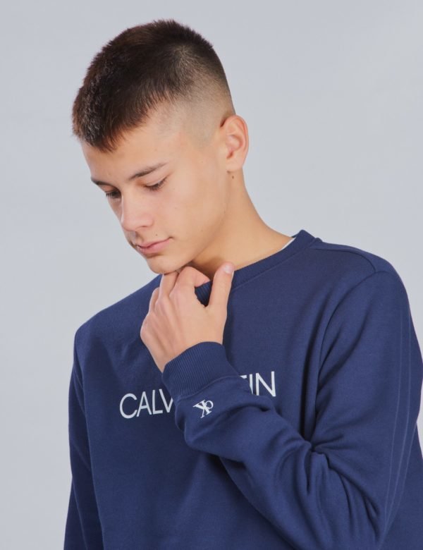 Calvin Klein Institutional Sweatshirt Neule Sininen