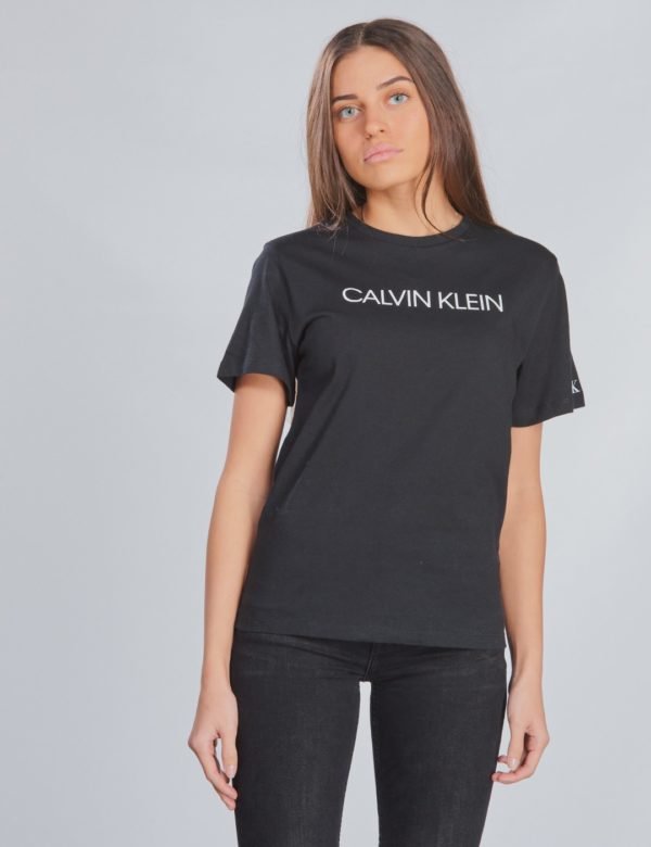 Calvin Klein Institutional T Shirt T-Paita Musta