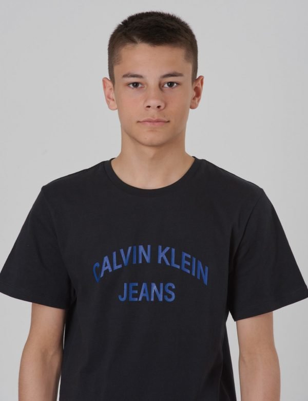 Calvin Klein Logo Organic Cotton Tee T-Paita Musta