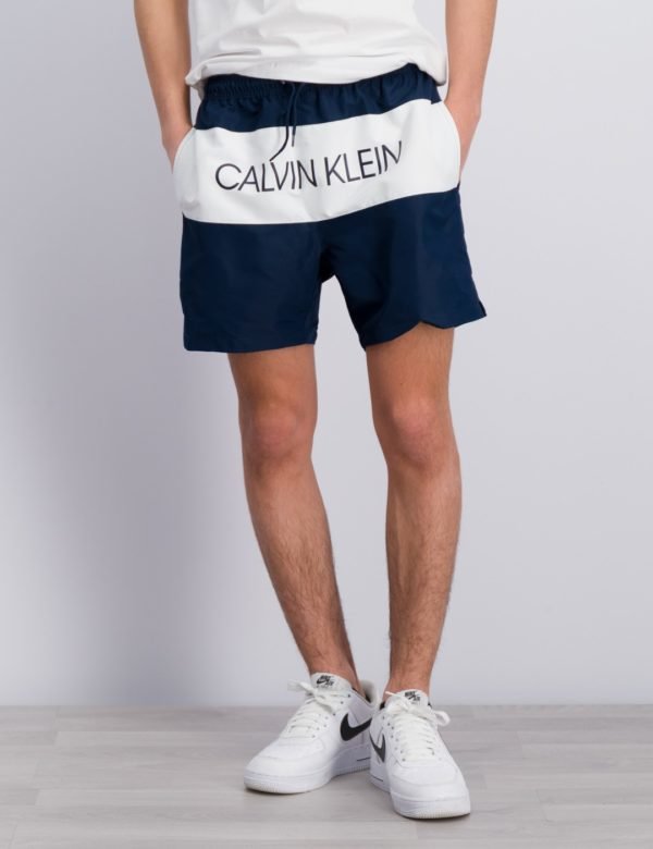 Calvin Klein Medium Drawstring Uimashortsit Sininen