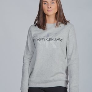 Calvin Klein Monogram Crew Sweatshirt Neule Harmaa