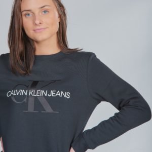 Calvin Klein Monogram Crew Sweatshirt Neule Musta