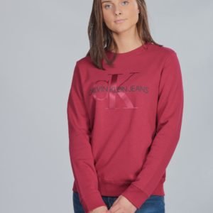 Calvin Klein Monogram Crew Sweatshirt Neule Punainen