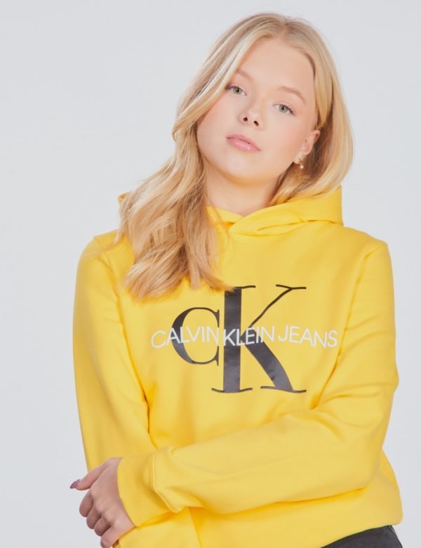 Calvin Klein Monogram Hoodie Huppari Keltainen