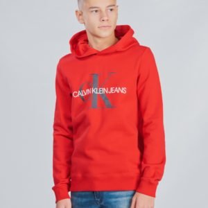 Calvin Klein Monogram Hoodie Huppari Punainen