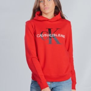 Calvin Klein Monogram Hoodie Huppari Punainen